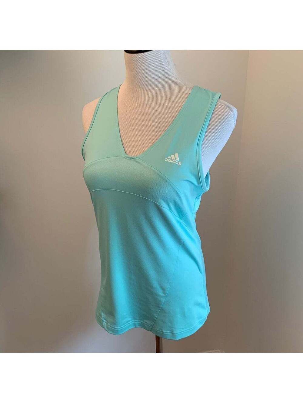Adidas V-Neck Tank Top Sz L